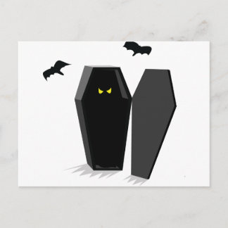 Cartão Postal Spooky Coffin