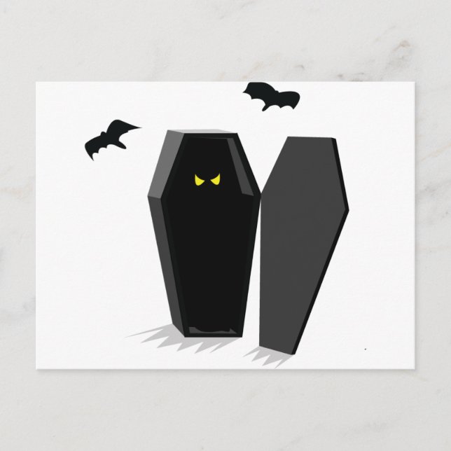 Cartão Postal Spooky Coffin (Frente)