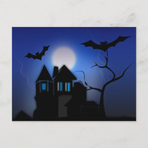 Cartão Postal Spooky Halloween