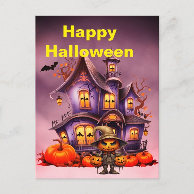 Cartão Postal Spooky Halloween (Frente)