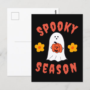 Cartão Postal Spooky Season Ghost