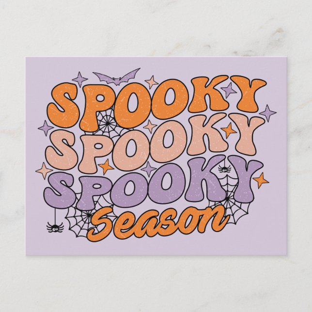 Cartão Postal Spooky Spooky Season (Frente)