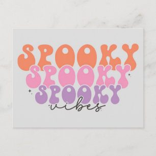 Cartão Postal Spooky Spooky Vibes Spooky