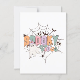 Cartão Postal Spooky Vibes Halloween