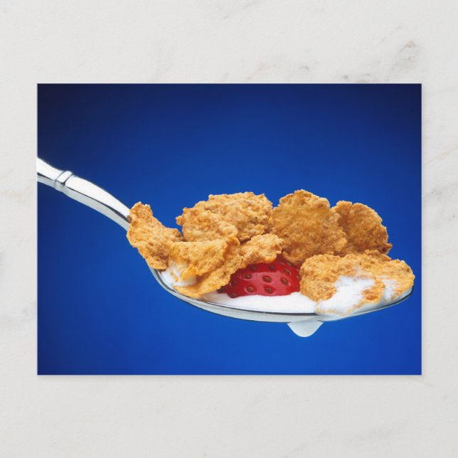 Cartão Postal Spoonful of Cereal (Frente)