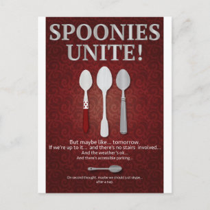 Cartão Postal SPOONIES UNITE! (Vermelha)