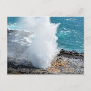 Cartão Postal Spouting Horn em Kauai, Havaí