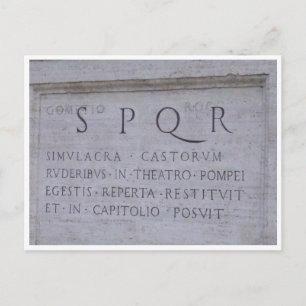 CARTÃO POSTAL SPQR