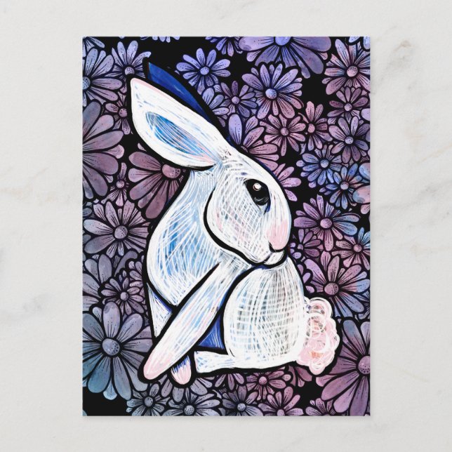 Cartão Postal Spring Bunny Rabbit Easter Ostara                  (Frente)