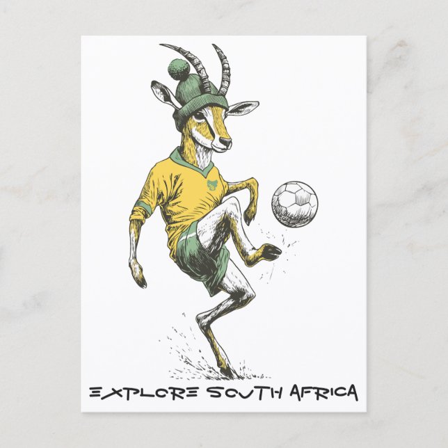 Cartão Postal Springbok Star Striker (Frente)