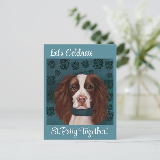 Cartão Postal Springer Spaniel Inglês (Em pé/Frente)