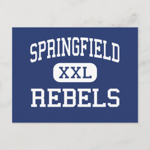 Cartão Postal Springfield Rebels no centro de Springfield, Orego