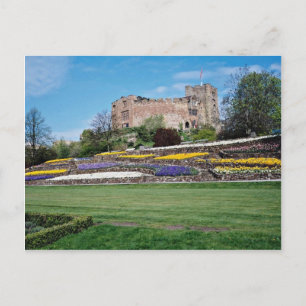 Cartão Postal Springtime de flores do Castelo Tamworth
