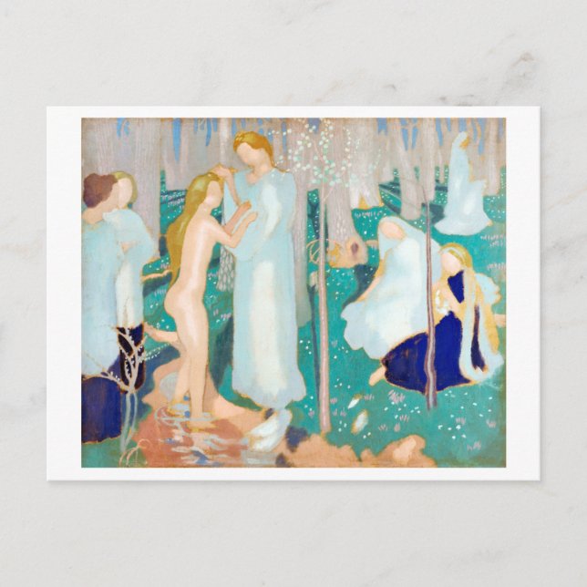 Cartão Postal Springtime, Maurice Denis (Frente)