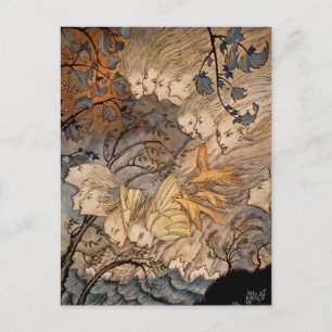 Cartão Postal “Sprites do Vento” por Arthur Rackham