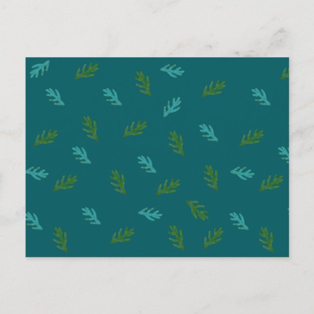 Cartão Postal Spruce Twigs - cheiro de floresta (Frente)