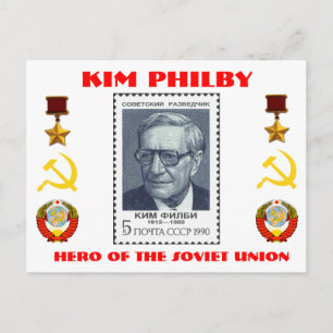 Cartão Postal Spy Kim Philby, Herói da União Soviética