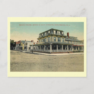 Cartão Postal Squan House, Manasquan, Nova Jersey 1912 Antiga