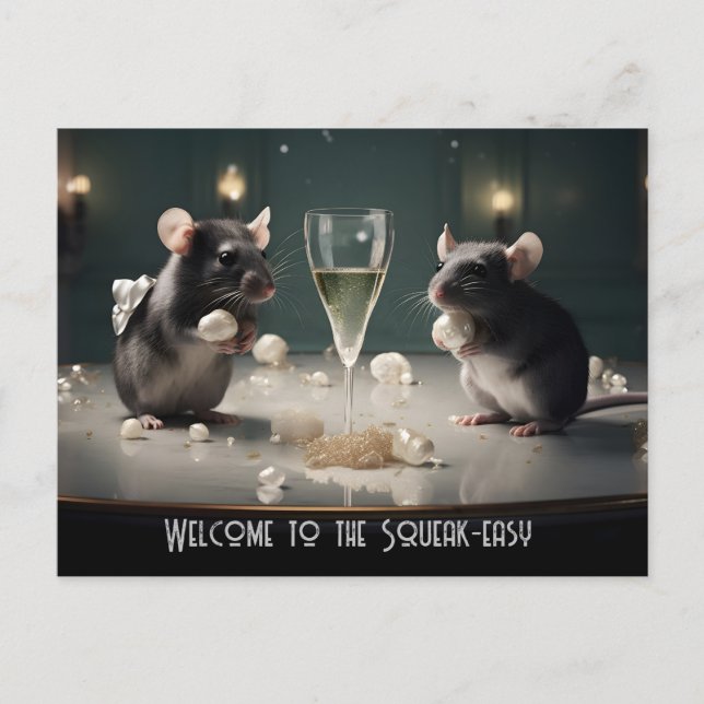 Cartão Postal Squeak Fácil (Frente)