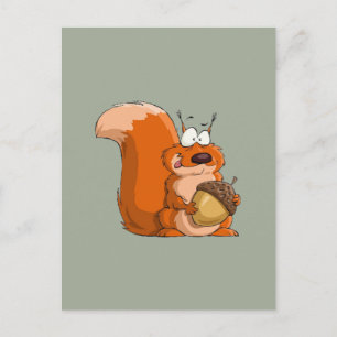 CARTÃO POSTAL SQUIRREL HOLDING ACORN