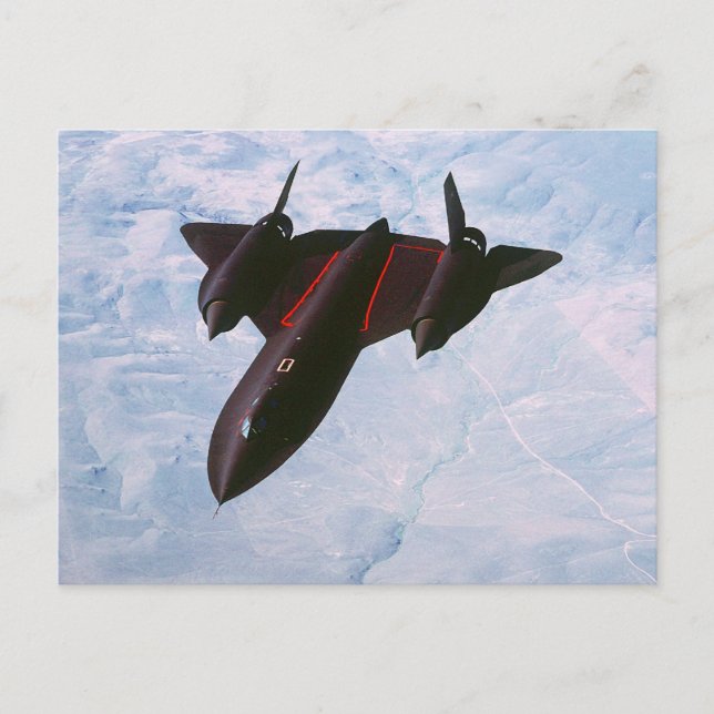 Cartão Postal SR-71 Blackbird (Frente)