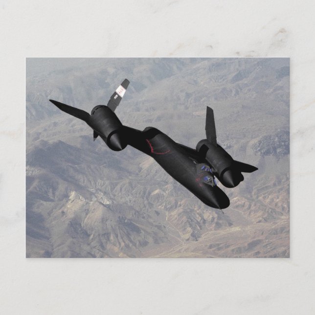 Cartão postal SR 71 Blackbird (Frente)