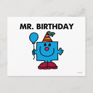 Cartão Postal Sr. Birthday   Feliz Balão de Aniversário