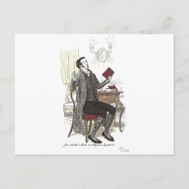 Cartão Postal Sr. Collins Reads - Jane Austen Orgulho e Preconce
