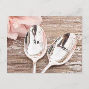 Cartão Postal Sr. E design da celebração da Sra. Casamento