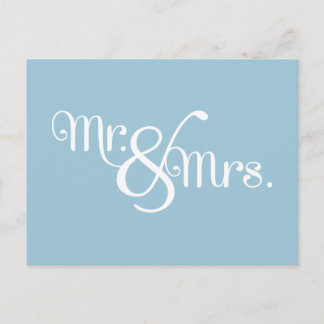 Cartão Postal Sr. e Sra. Classy White no Sky