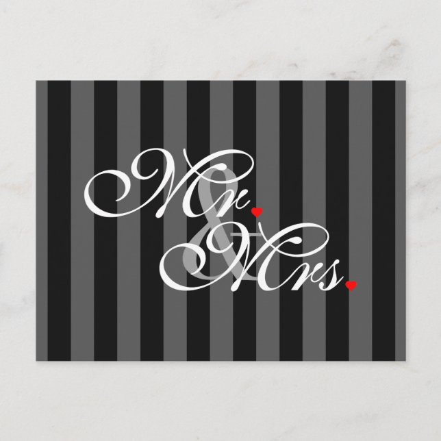 Cartão Postal Sr. e Sra. Marido Esposam Sua Nova Semana (Frente)