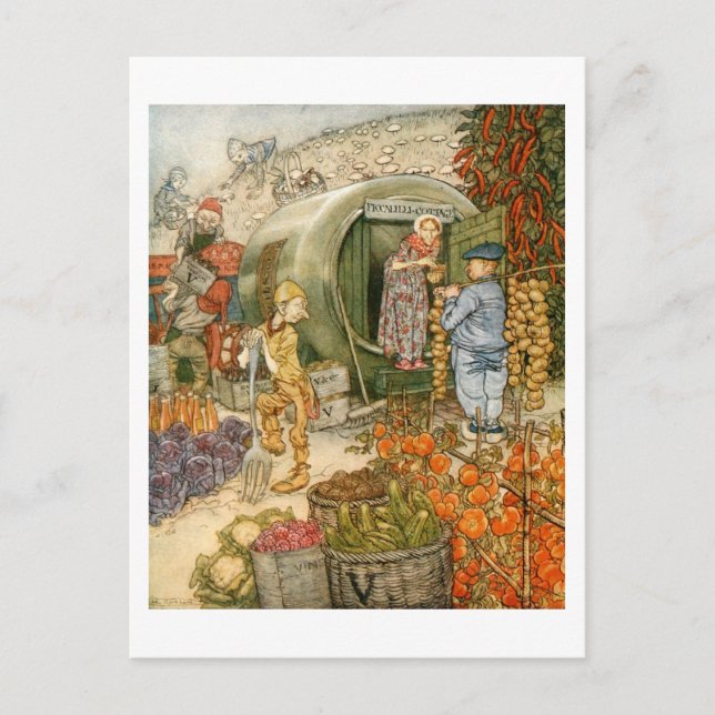 Cartão Postal Sr. e Sra. Vinegar em casa (Frente)