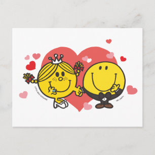 Cartão Postal Sr. Men Little Miss Happy Sunshine Wedding