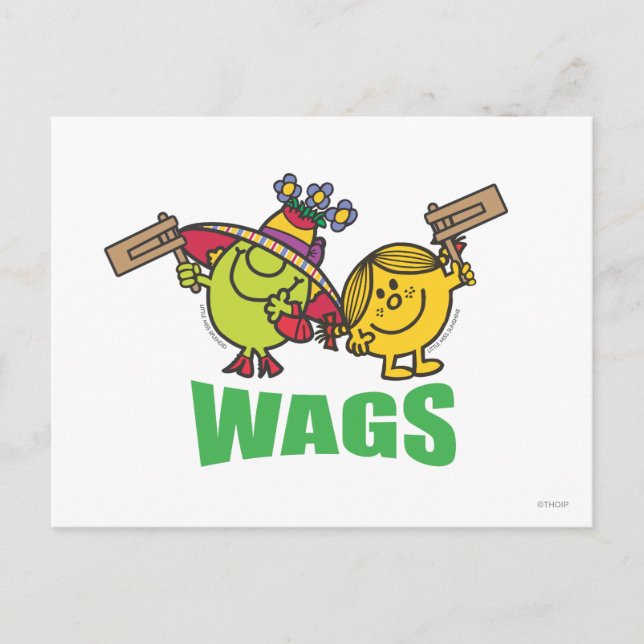 Cartão Postal Sr. Men Little Miss Wags (Frente)