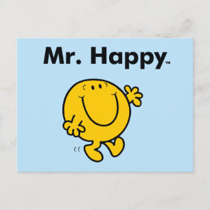 Cartão Postal Sr. Men O Sr. Happy É Sempre Feliz