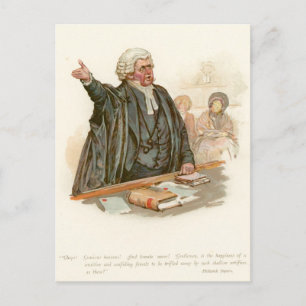 Cartão Postal Sr. Perker do Pickwick Papers