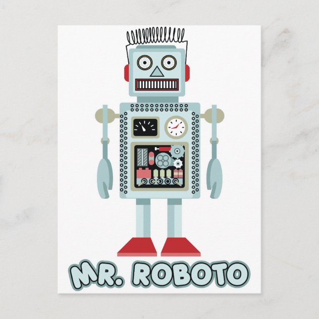 Cartão Postal Sr. Roboto (Frente)