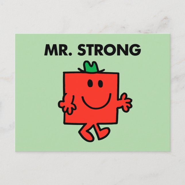 Cartão Postal Sr. Strong Waving Hello (Frente)