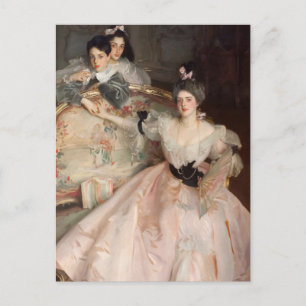 Cartão Postal Sra. Carl Meyer e seus filhos por Singer Sargent