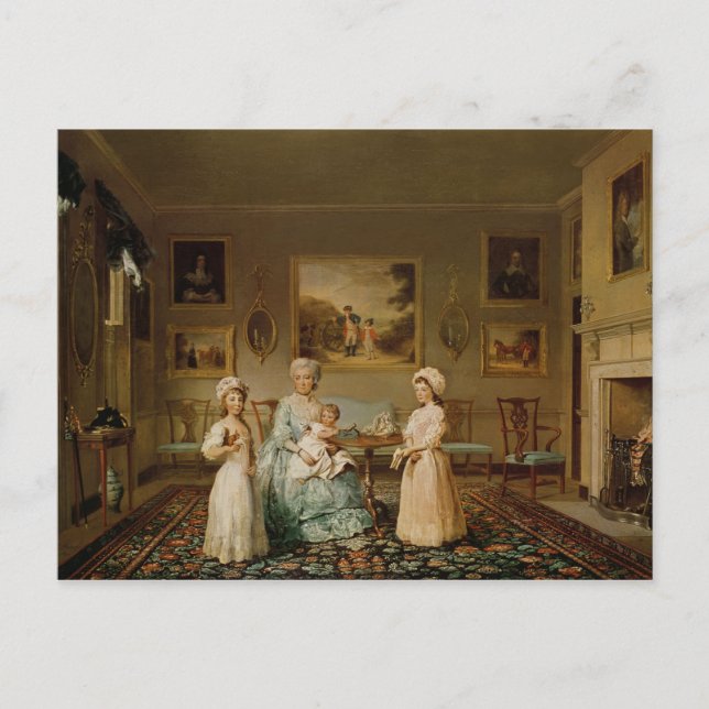 Cartão Postal Sra. Congreve e seus filhos (Frente)