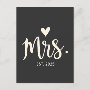 Cartão Postal Sra. Est. Casamento de Noivado Marido Noivo 2025
