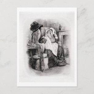 Cartão Postal Sra. Gamp, 'de Charles Dickens: Uma bisbolhetice