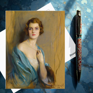 Cartão Postal Sra. William Burden, 