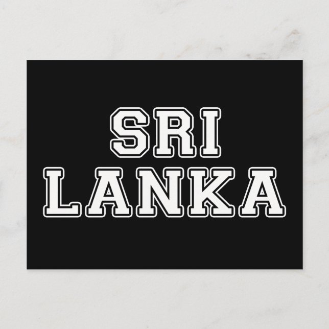 Cartão Postal Sri Lanka (Frente)