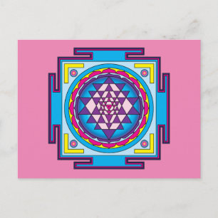Cartão Postal Sri Yantra Mandala