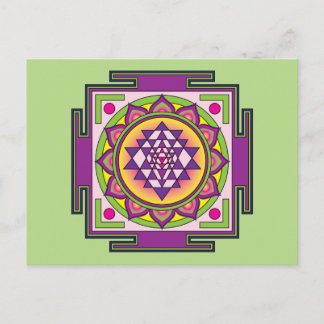 Cartão Postal Sri Yantra Mandala