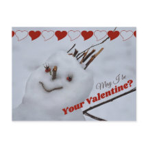 Srta. Snowman apaixonada CC1199 Namorados engraçad