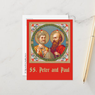 Cartão Postal SS. Cartão-postal Peter e Paul, Apostles (JMAS 01)