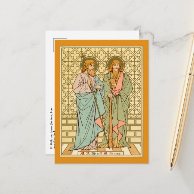 Cartão Postal SS. Filipe e Tiago Menor (RLS 15) (Frente/Verso In Situ)