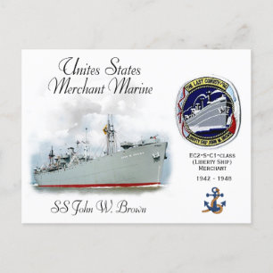 Cartão Postal SS John W. Brown (Navio de Liberdade)